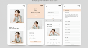 고령층 사용자에게 최적화된 상세페이지 UI 목업 이미지